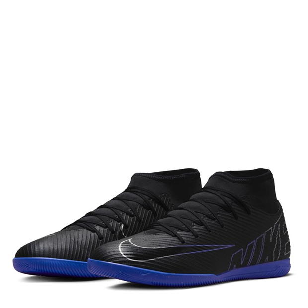 Adidasi fotbal de sala Nike Mercurial Superfly Club negru chrome