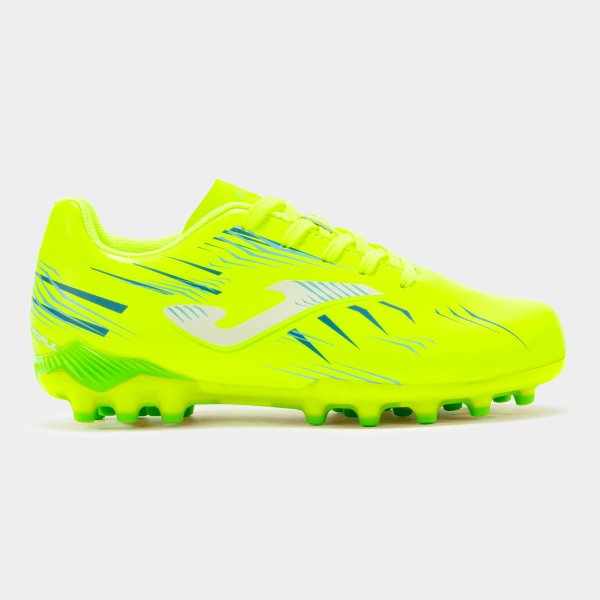 Adidasi fotbal de sala Joma pentru copii 2509 lamaie Fluor gazon sintetic galben fosforescent