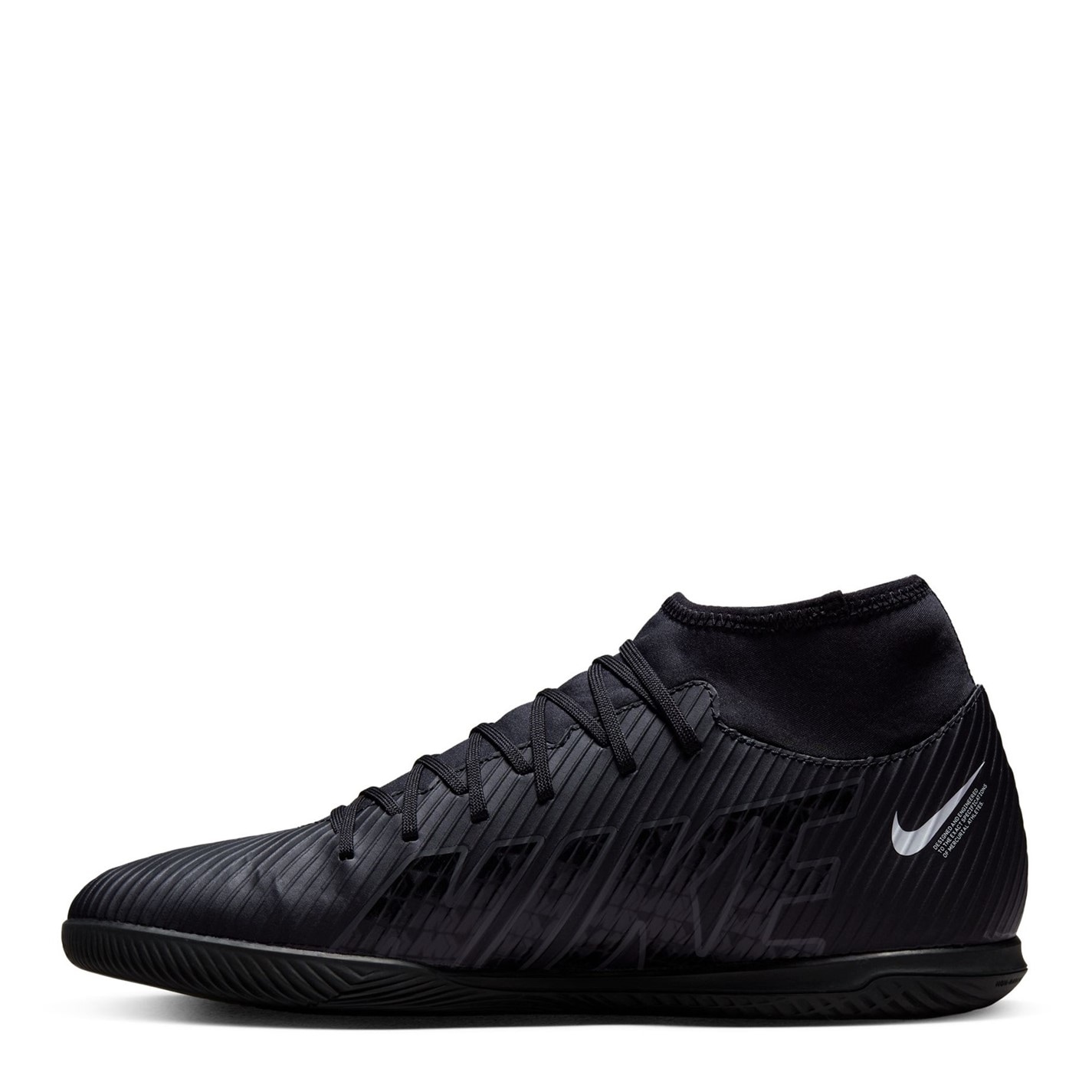 Adidasi fotbal de sala Nike Mercurial Superfly Club negru gri alb