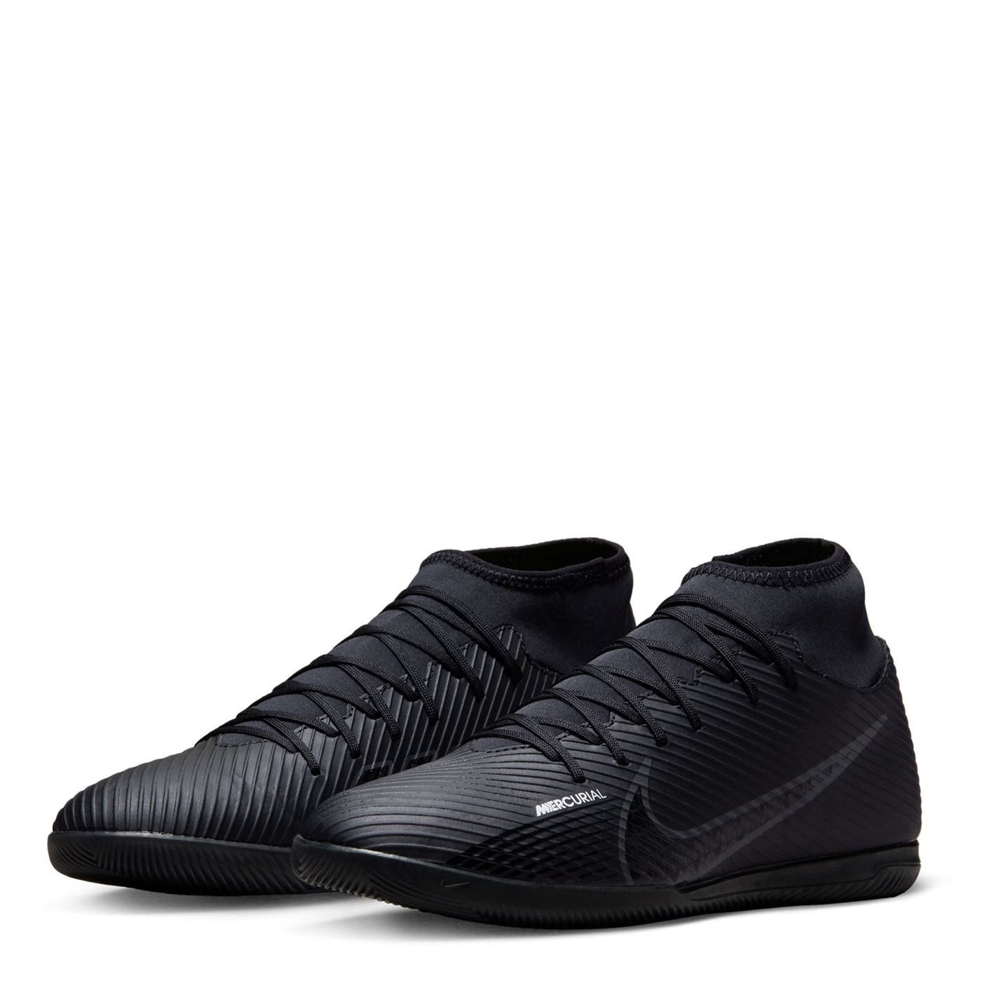 Adidasi fotbal de sala Nike Mercurial Superfly Club negru gri alb