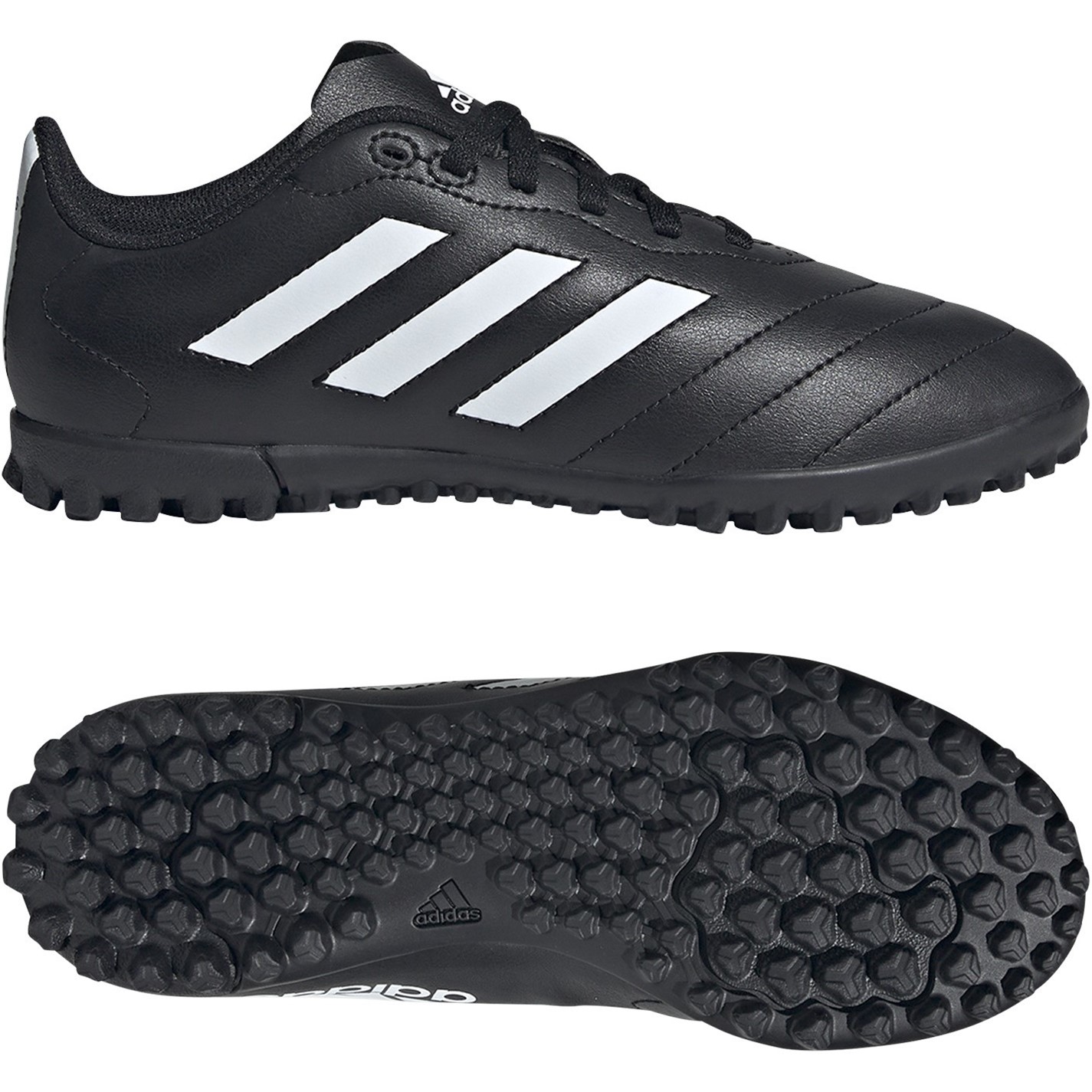 Adidasi Gazon Sintetic adidas Goletto pentru copii negru alb