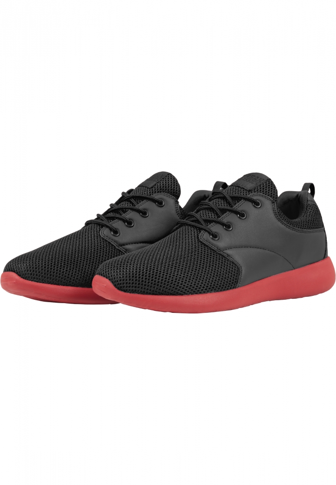 Adidasi Light Runner negru rosu Urban Classics foc