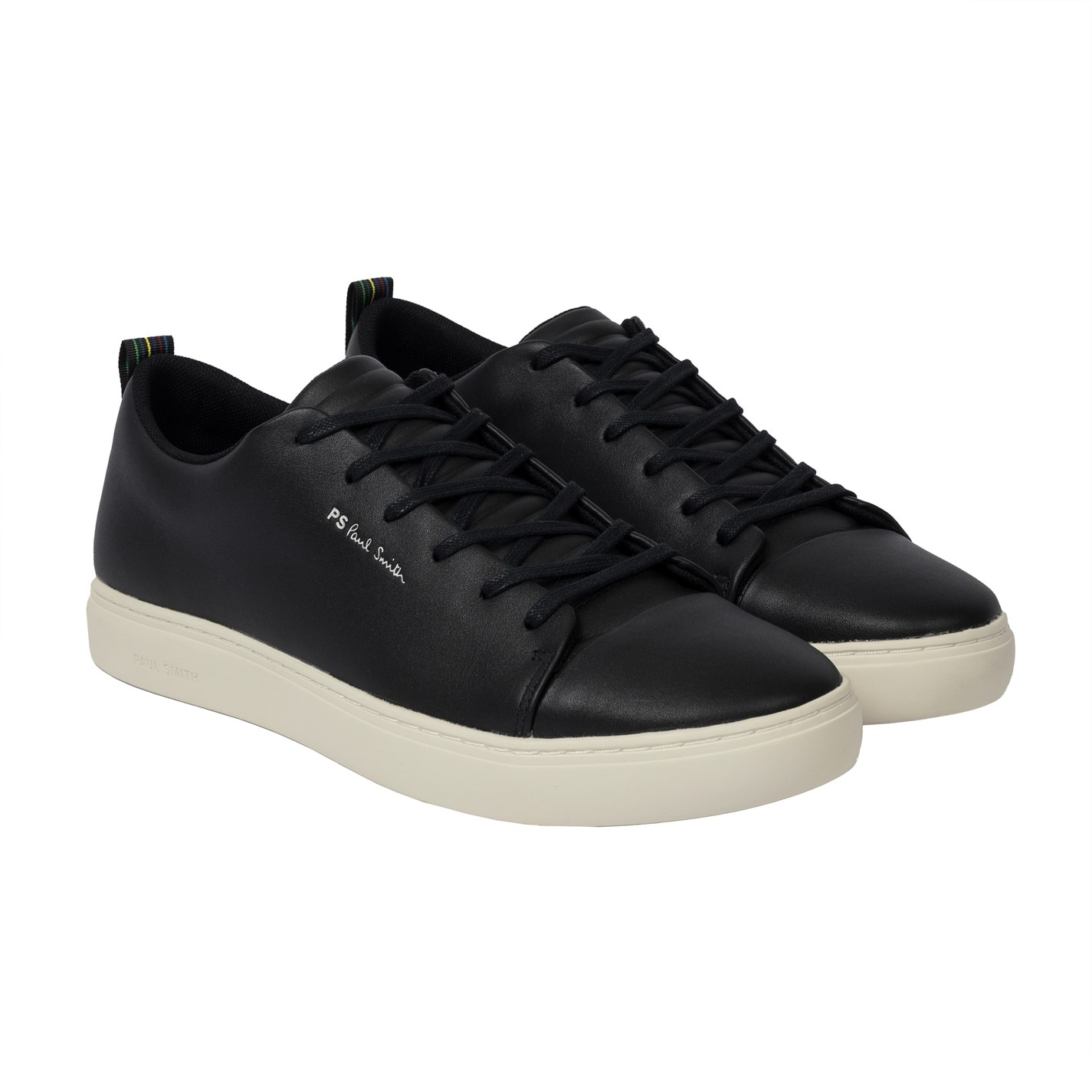 Adidasi PS PAUL SMITH Lee din piele negru alb