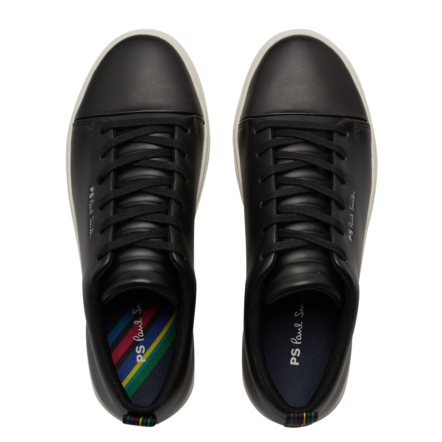 Adidasi PS PAUL SMITH Lee din piele negru alb