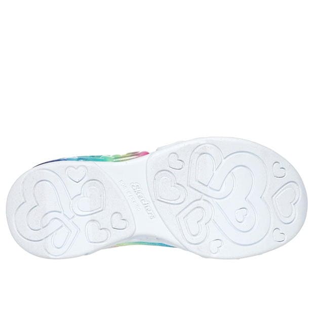 Adidasi SKECHERS SLIP-INS : Infinite Heart Lights argintiu multicolor