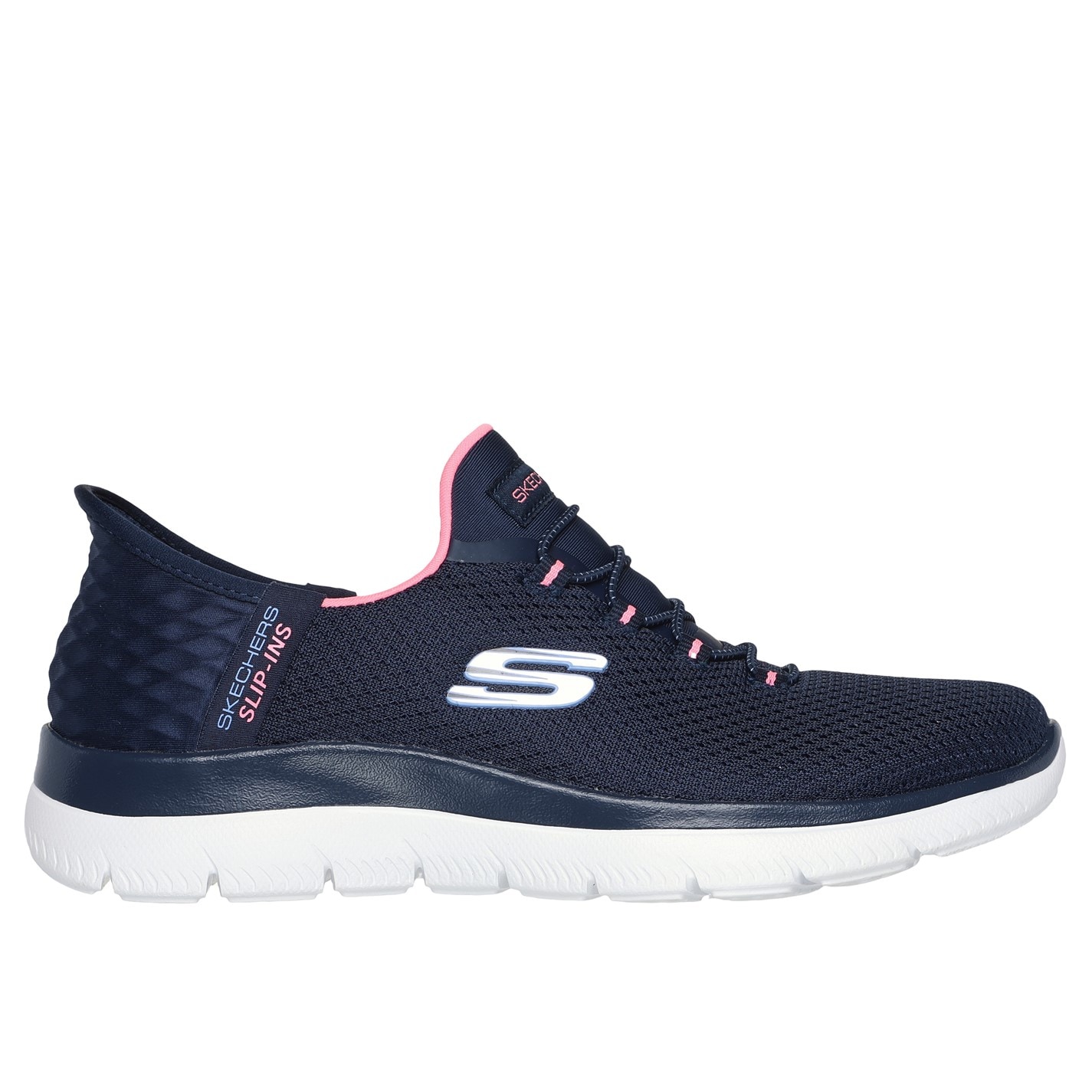 Adidasi SKECHERS SLIP-INS : Summits - Diamond Dream bleumarin roz