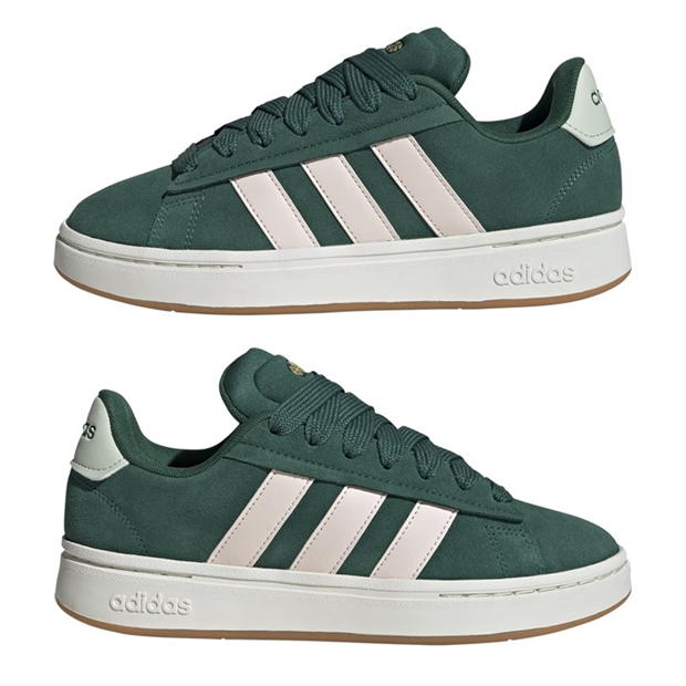 Adidasi sport adidas Grand Court Alpha 00s Low-Top pentru femei verde roz gum