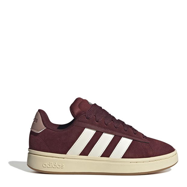 Adidasi sport adidas Grand Court Alpha 00s Low-Top pentru femei visiniu alb murdar