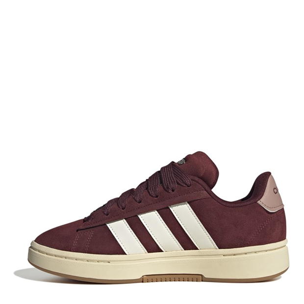 Adidasi sport adidas Grand Court Alpha 00s Low-Top pentru femei visiniu alb murdar