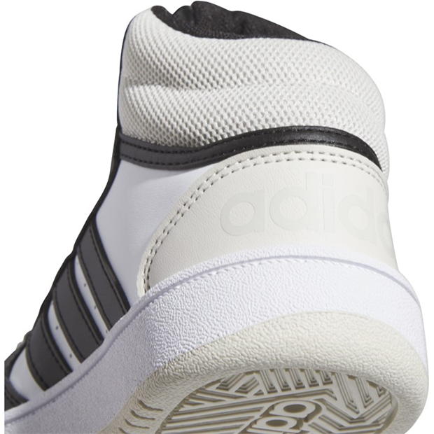 Adidasi sport adidas Hoops 3.0 High-Top pentru baieti alb negru