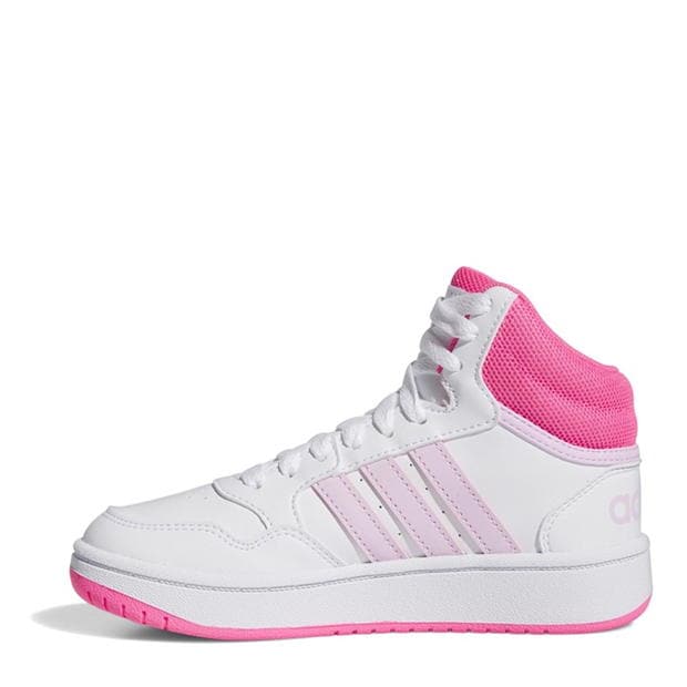 Adidasi sport adidas Hoops Mid Shoes Low-Top Unisex pentru Copii ftwr alb