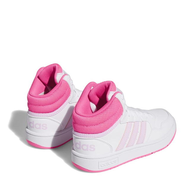 Adidasi sport adidas Hoops Mid Shoes Low-Top Unisex pentru Copii ftwr alb