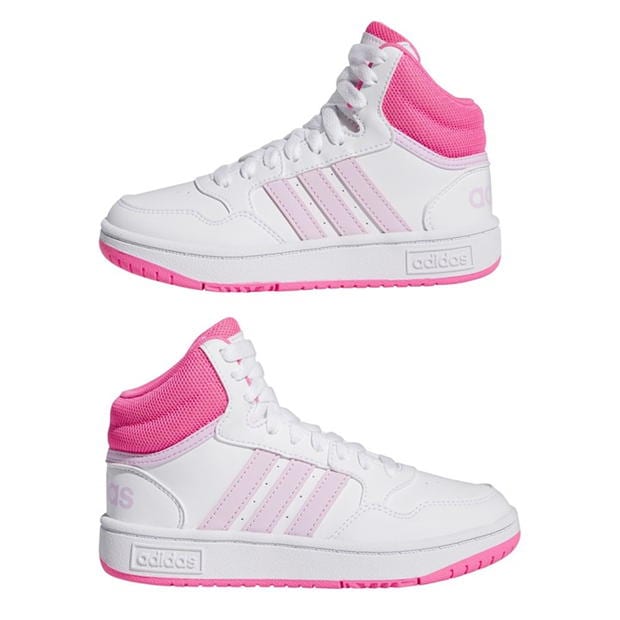 Adidasi sport adidas Hoops Mid Shoes Low-Top Unisex pentru Copii ftwr alb