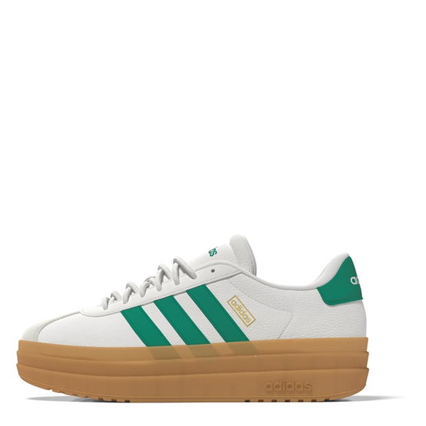 Adidasi sport adidas VL Court Bold pentru femei alb verde gum