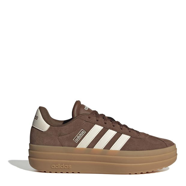 Adidasi sport adidas VL Court Bold pentru femei maro alb gum