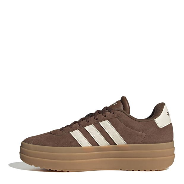 Adidasi sport adidas VL Court Bold pentru femei maro alb gum