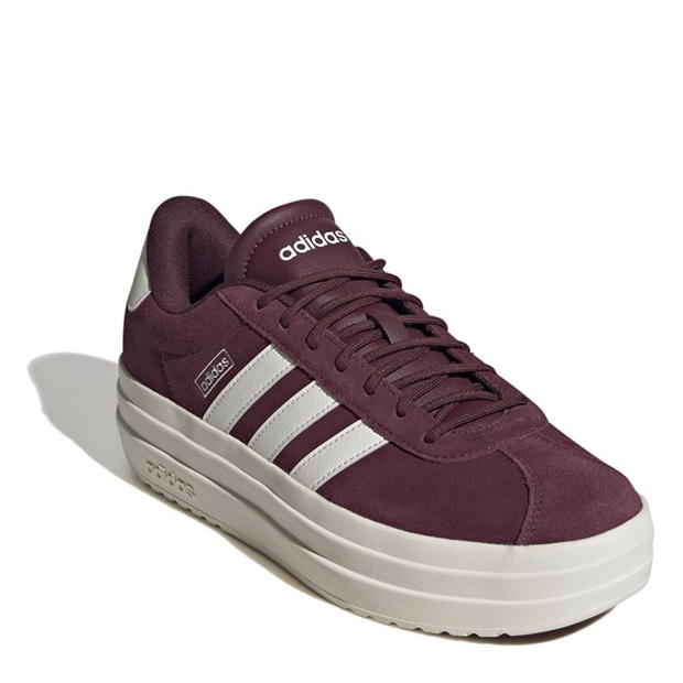 Adidasi sport adidas VL Court Bold pentru femei maro inchis alb