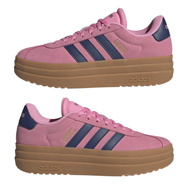 Adidasi sport adidas VL Court Bold pentru femei roz bleumarin gum