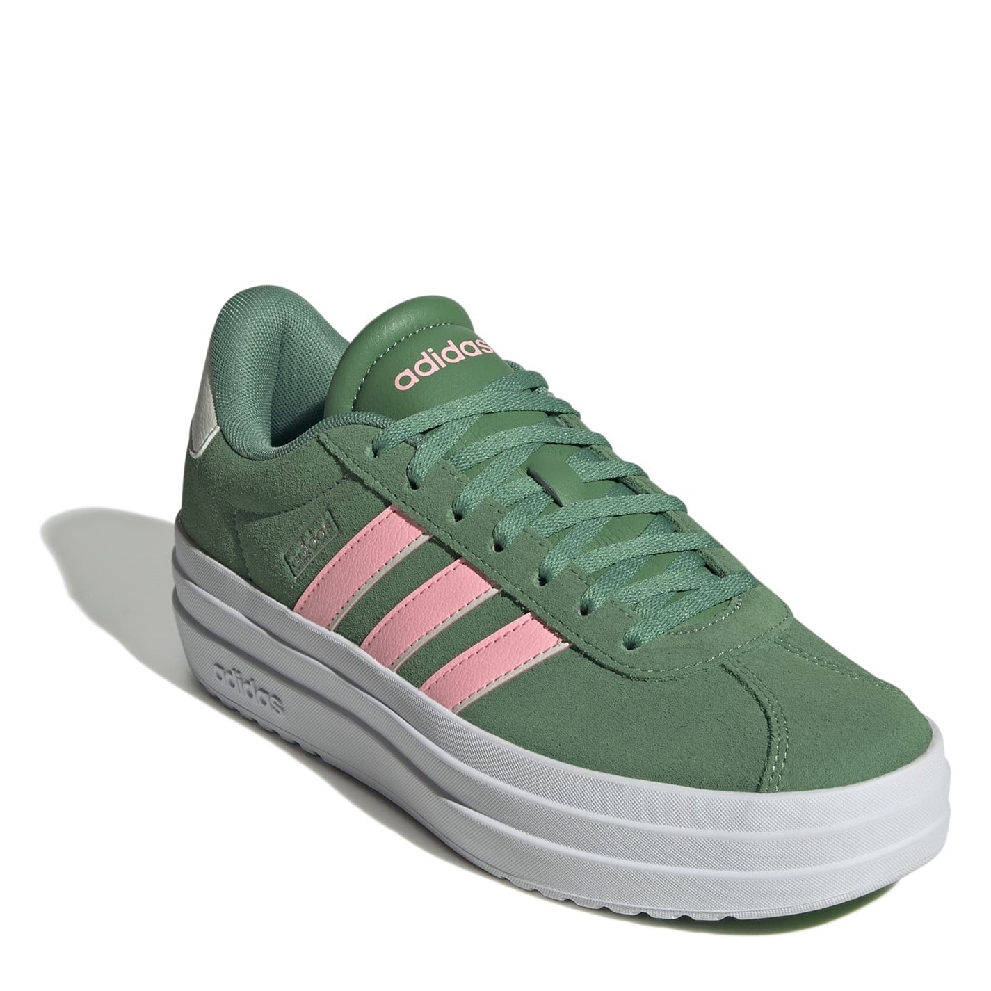 Adidasi sport adidas VL Court Bold pentru femei verde roz