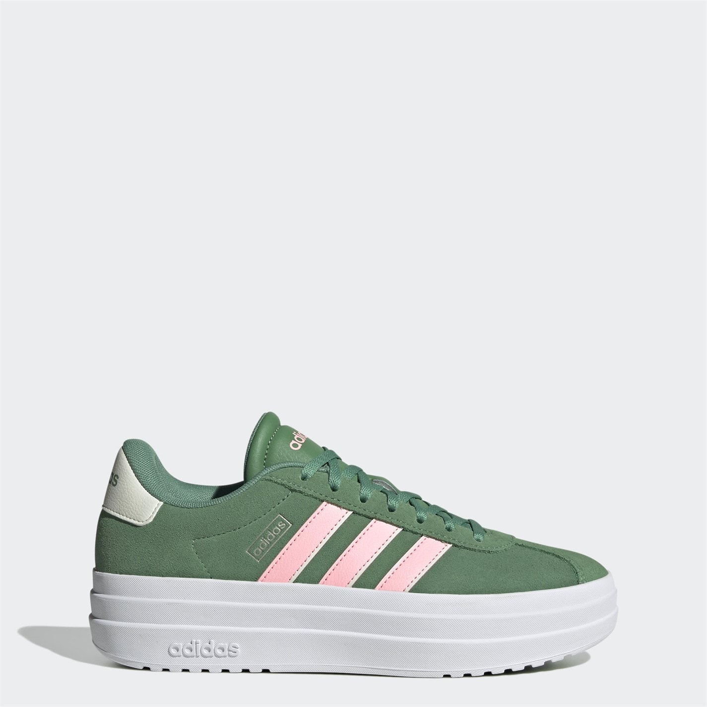 Adidasi sport adidas VL Court Bold pentru femei verde roz