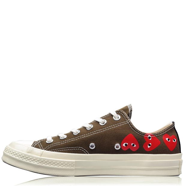 Adidasi sport COMME DES GARCONS PLAY X Converse Chuck Taylor Low Top kaki