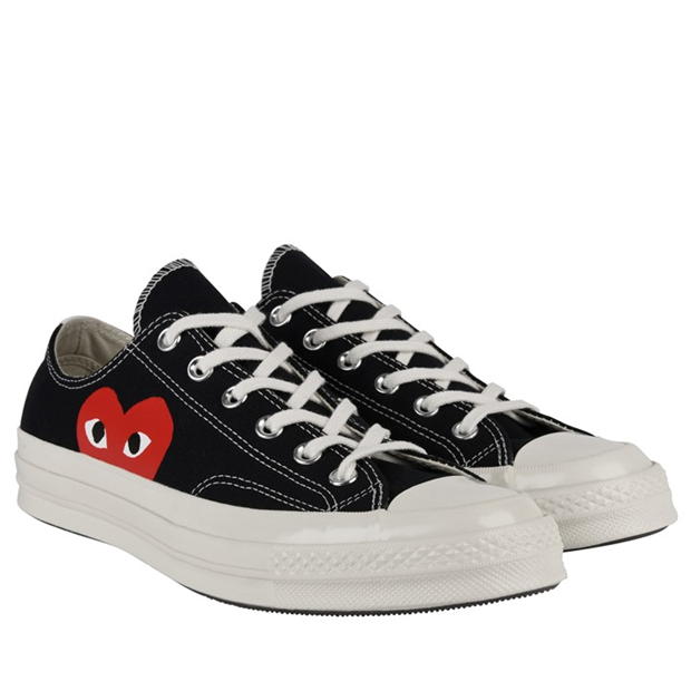 Adidasi sport COMME DES GARCONS PLAY X Converse Large Peeping Heart Chuck Taylor 70 negru