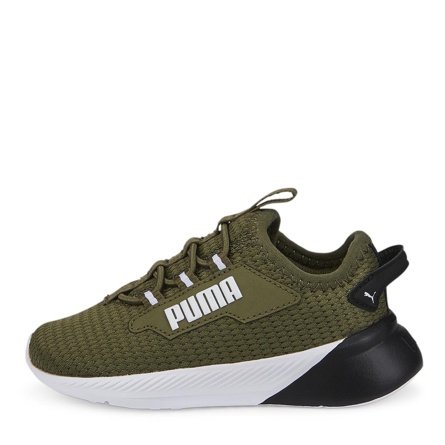 Adidasi sport Puma 2 AC pentru Bebelusi verde negru