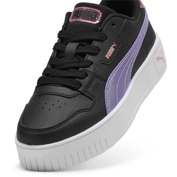 Adidasi sport Puma Carina Street Low-Top pentru fete copii negru mov