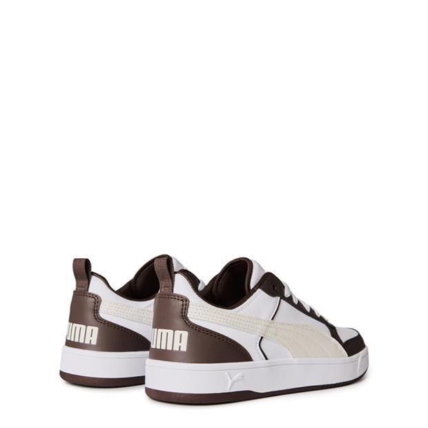 Adidasi sport Puma Dribble Court Unisex pentru adulti choc maro alb