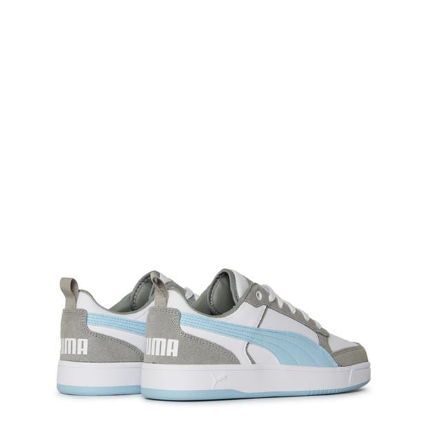 Adidasi sport Puma Dribble Sd Court Unisex pentru adulti alb slvr