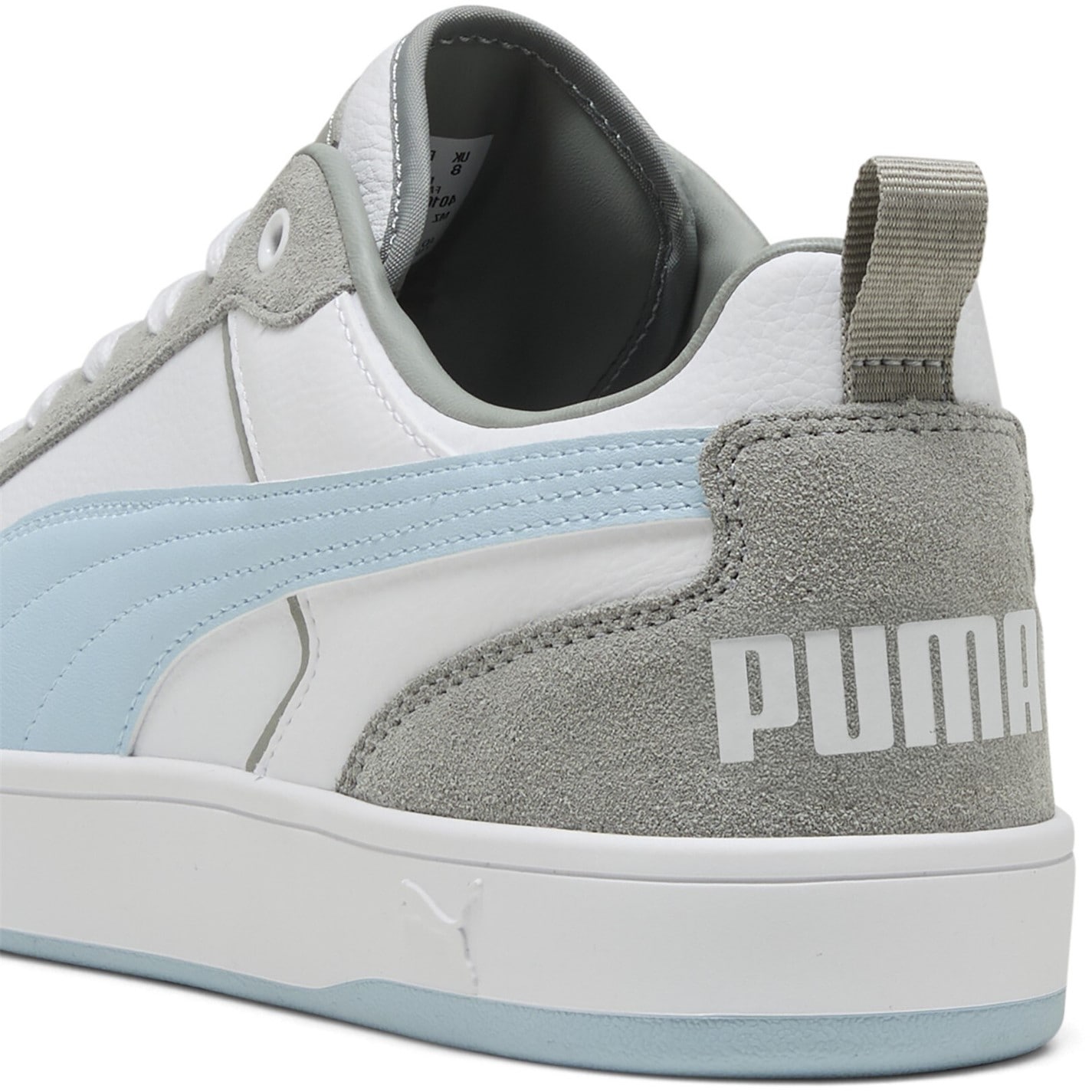 Adidasi sport Puma Dribble Sd Court Unisex pentru Copii alb slvr