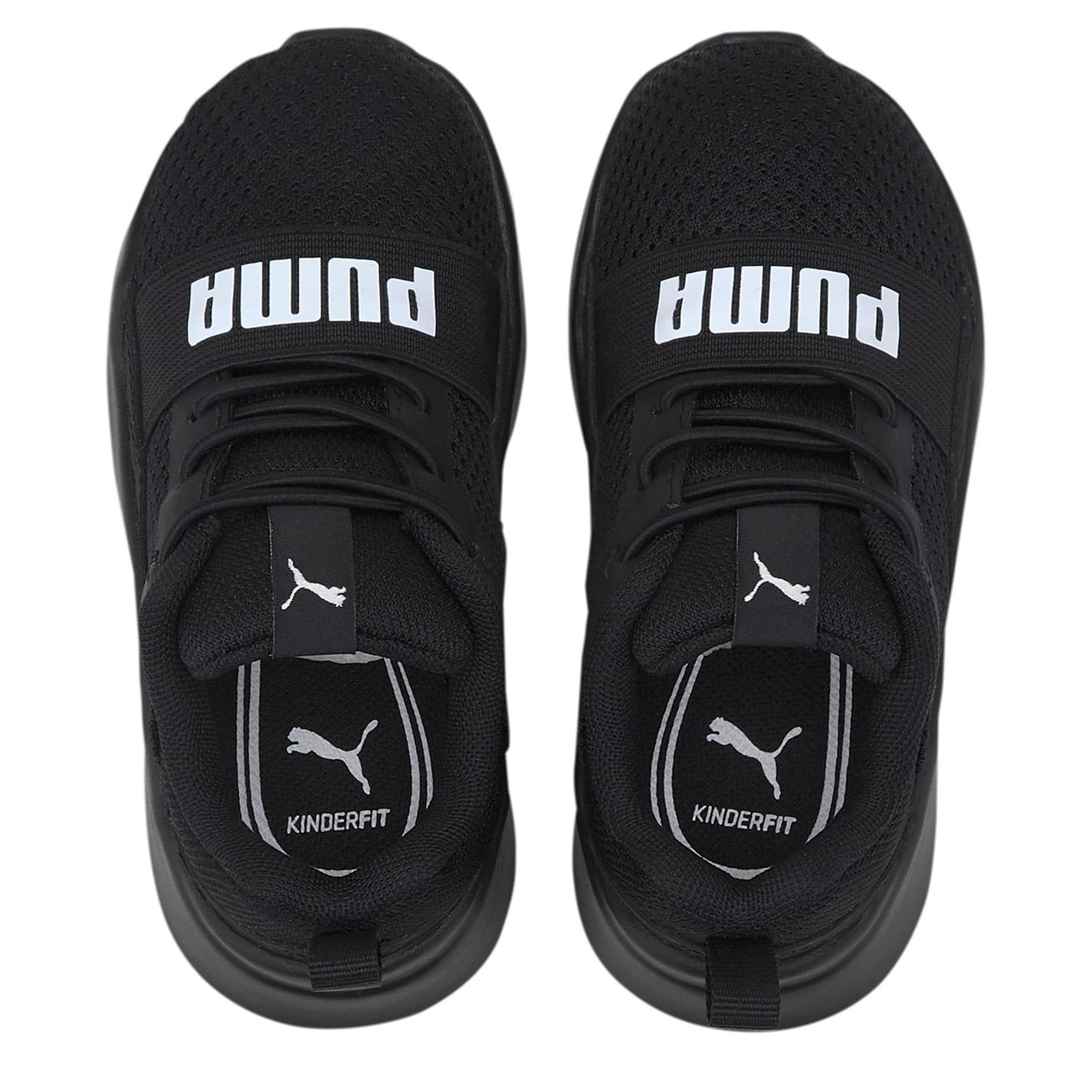 Adidasi sport Puma Wired baietei negru alb