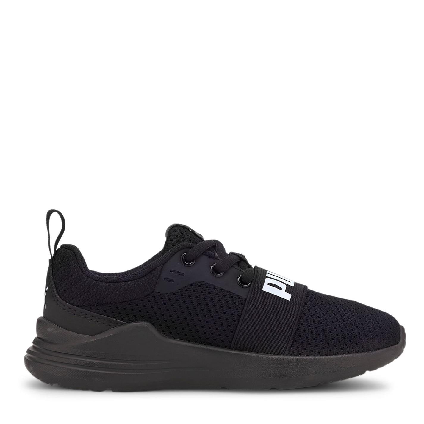 Adidasi sport Puma Wired Run baieti negru alb