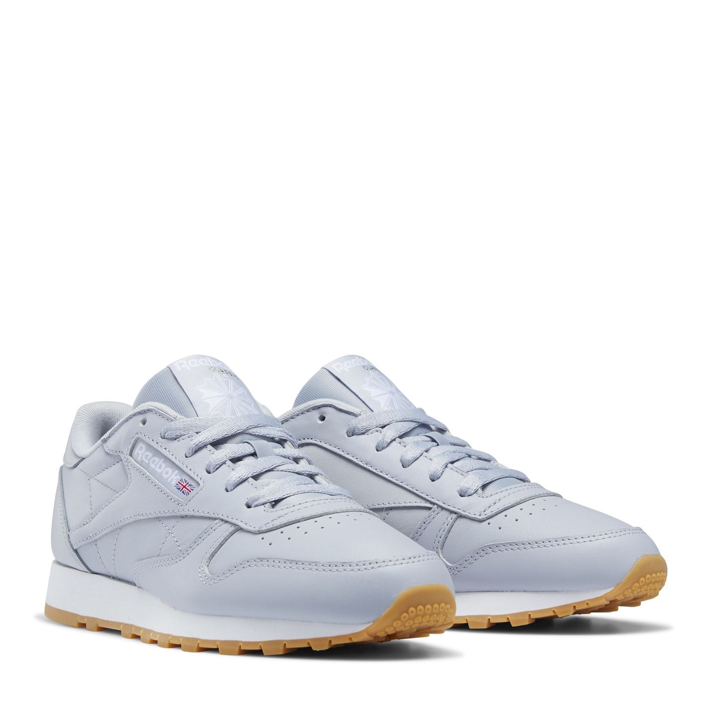 Pantofi piele Reebok clasic coldgrey alb