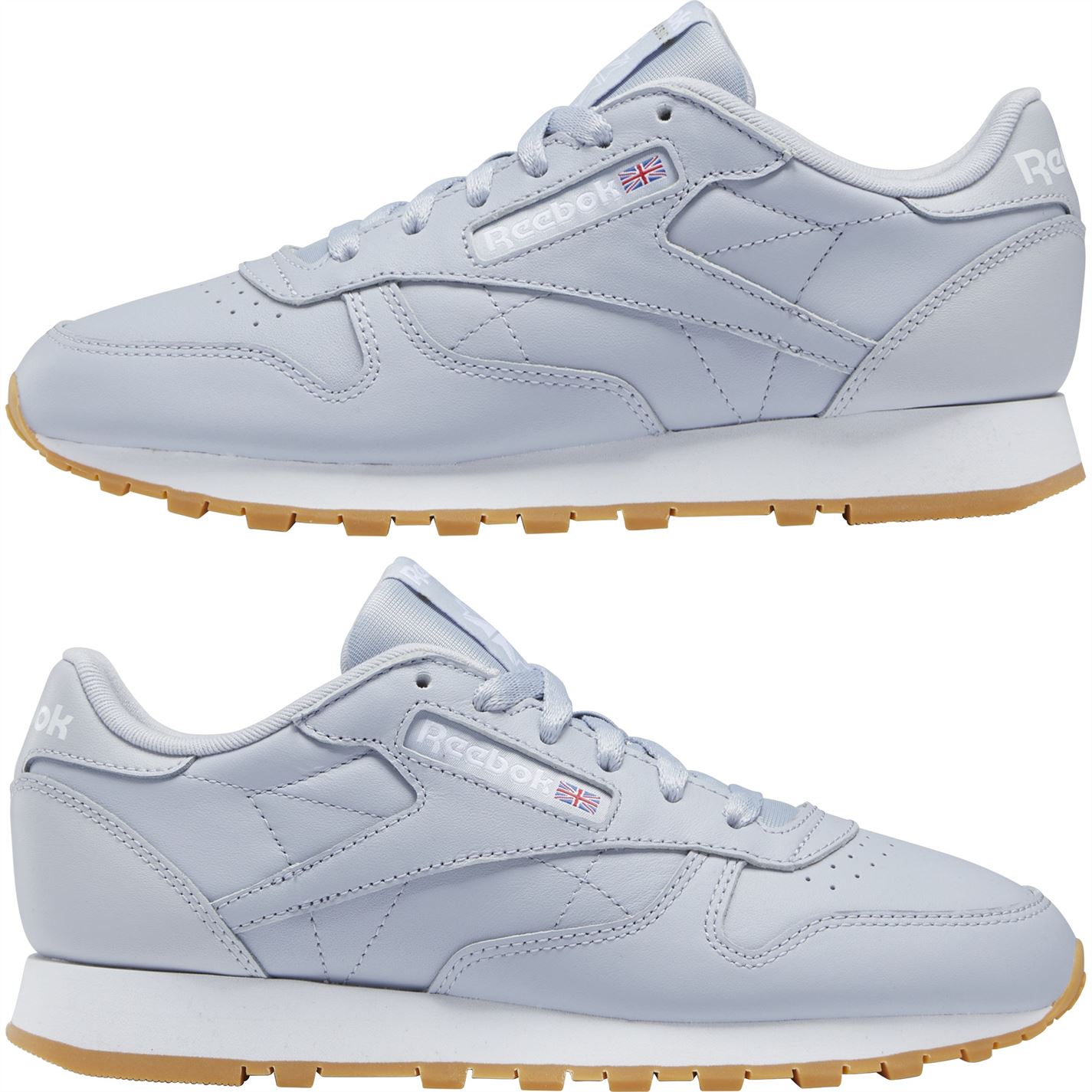 Pantofi piele Reebok clasic coldgrey alb