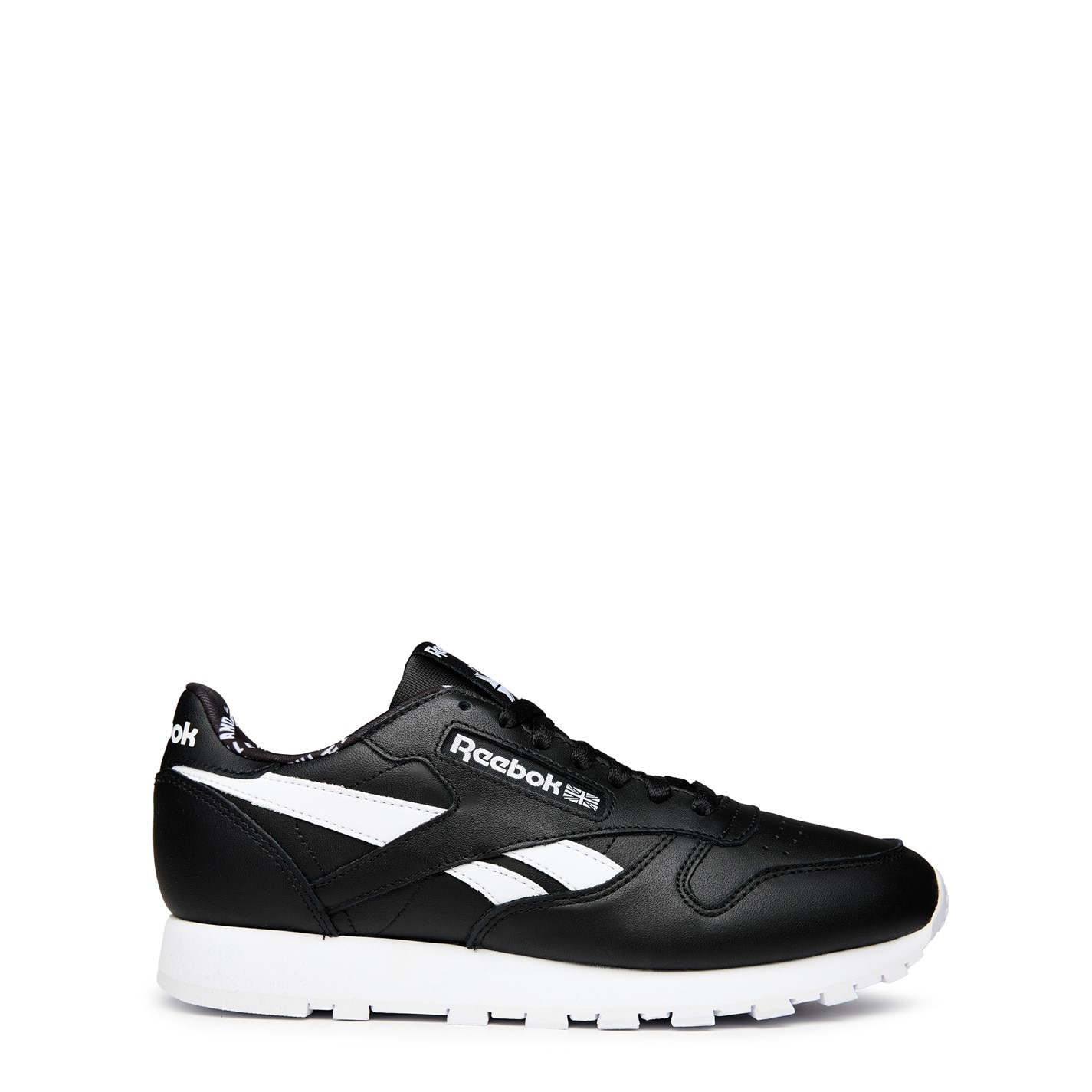 Adidasi sport Reebok clasic din piele pentru Barbati negru alb