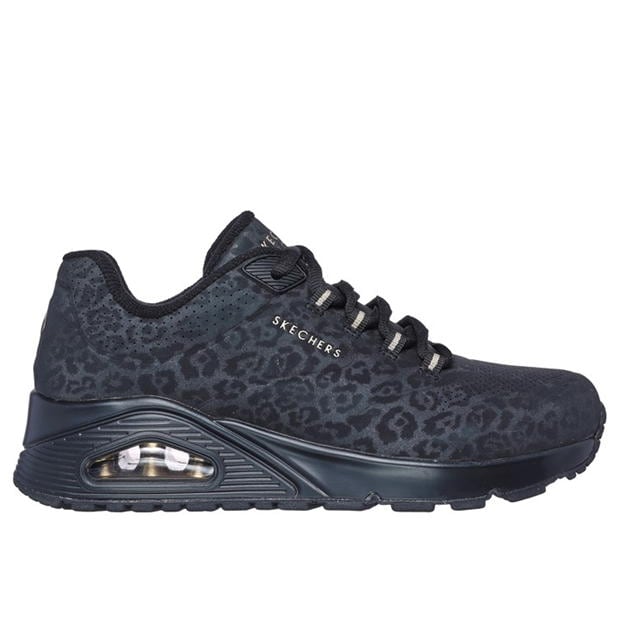 Adidasi sport Skechers UNO Stand On Air pentru femei negru leopard