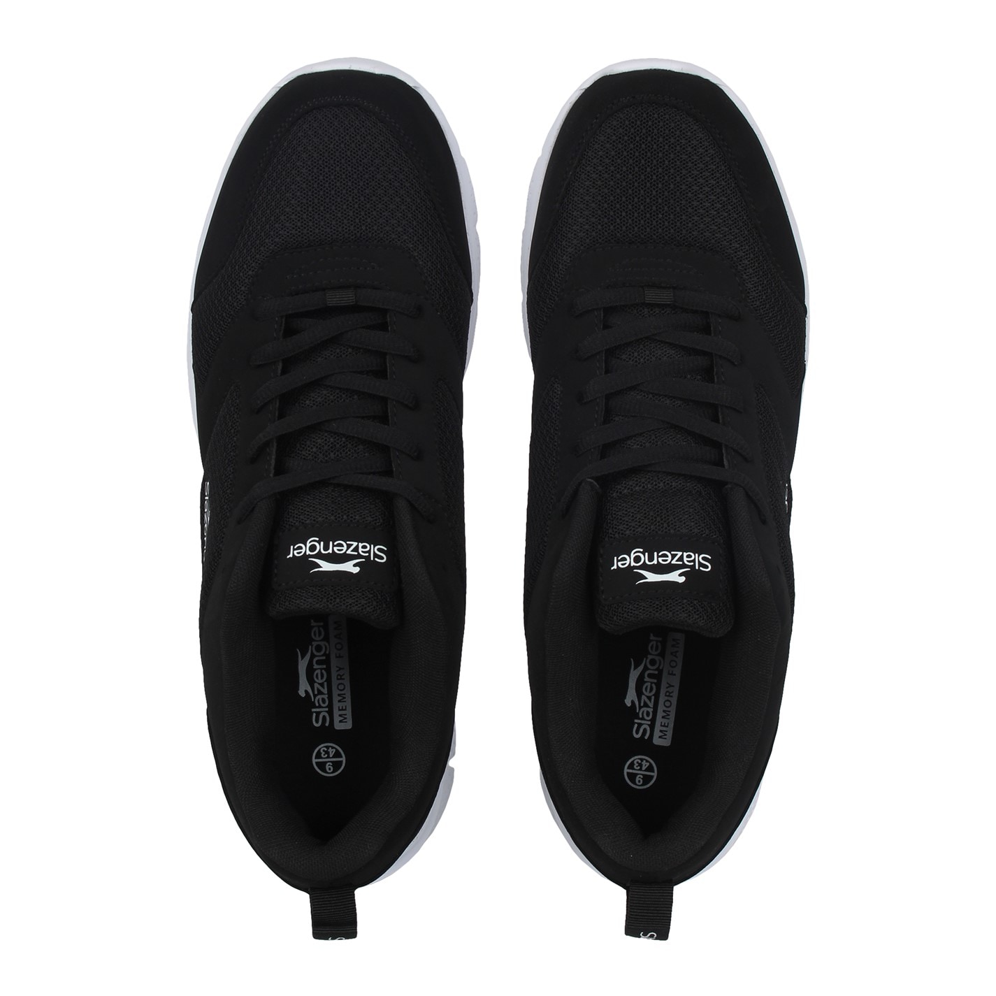 Adidasi sport Slazenger Force plasa pentru Barbati negru alb