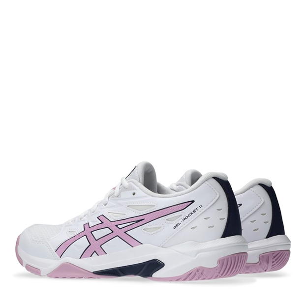 Asics Gel-Rocket 11 Netball Shoes pentru femei alb mov