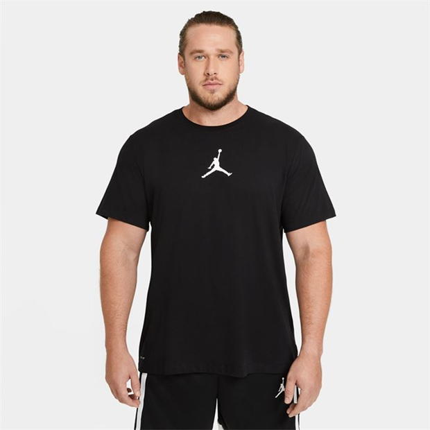 Air Jordan Jumpman maneca scurta Crew pentru Barbati negru alb