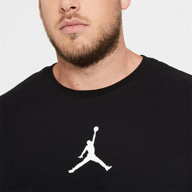 Air Jordan Jumpman maneca scurta Crew pentru Barbati negru alb