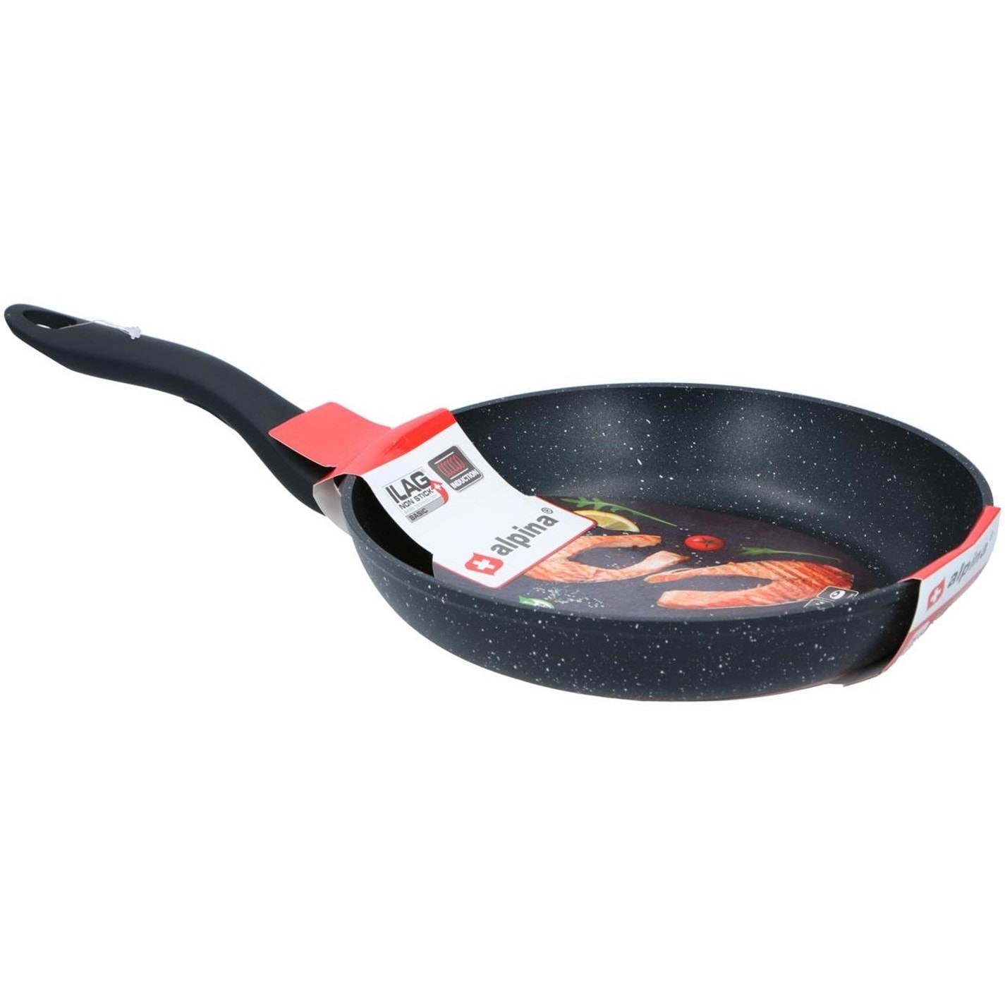 Alpina Granite Frying Pan negru