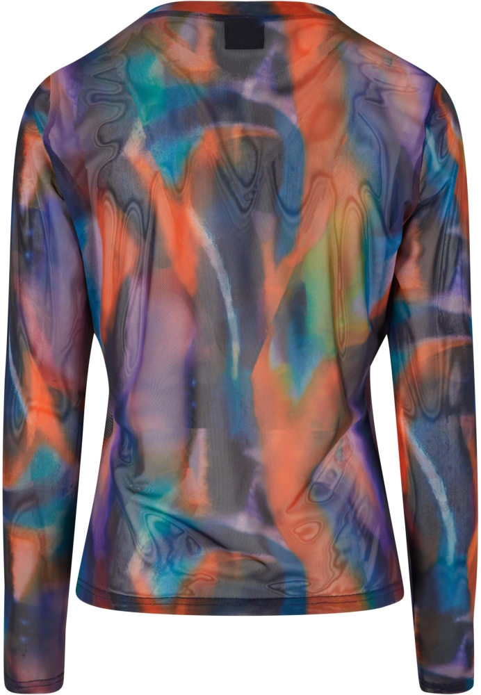 Bluza maneca lunga cu plasa AOP pentru Femei multicolorreflection Urban Classics