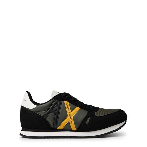 Armani Exchange Retro Runners oliv negru