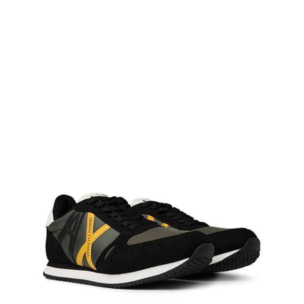 Armani Exchange Retro Runners oliv negru