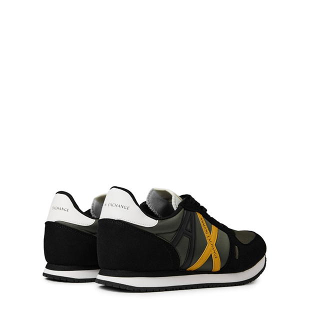 Armani Exchange Retro Runners oliv negru