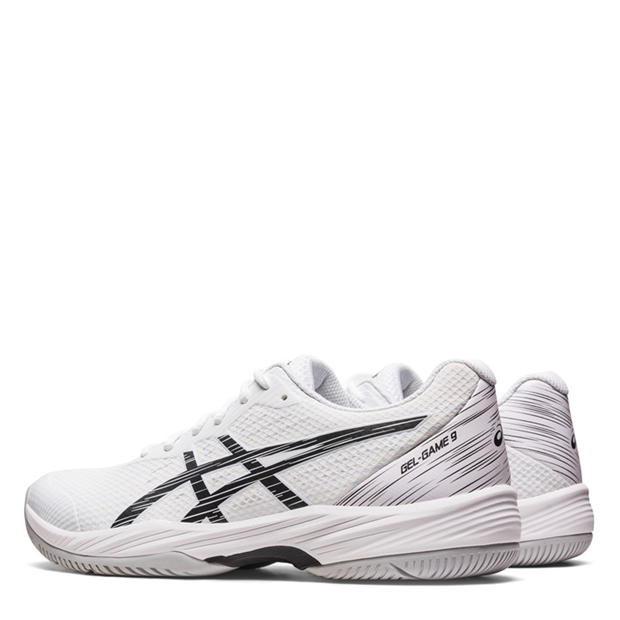 Jocuri Adidasi de Tenis Asics Gel 9 pentru Barbati alb negru