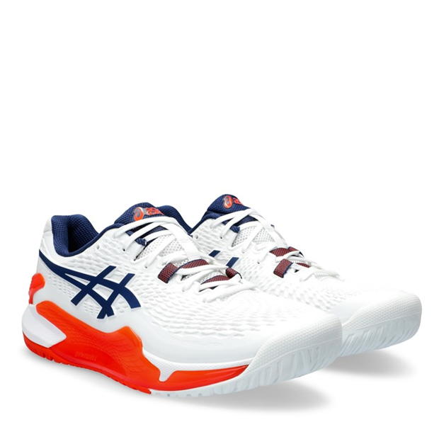 Adidasi de Tenis Asics Gel Resolution 9 pentru Barbati alb albastru