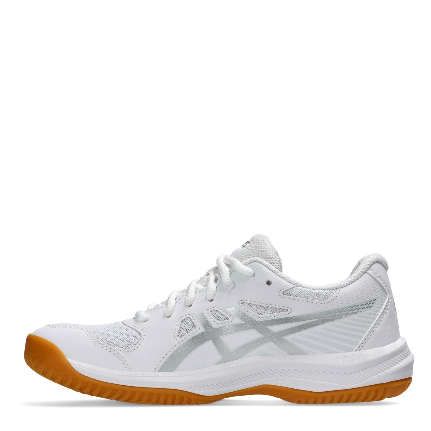 Asics Upcourt 6 Netball Shoes pentru femei alb argintiu