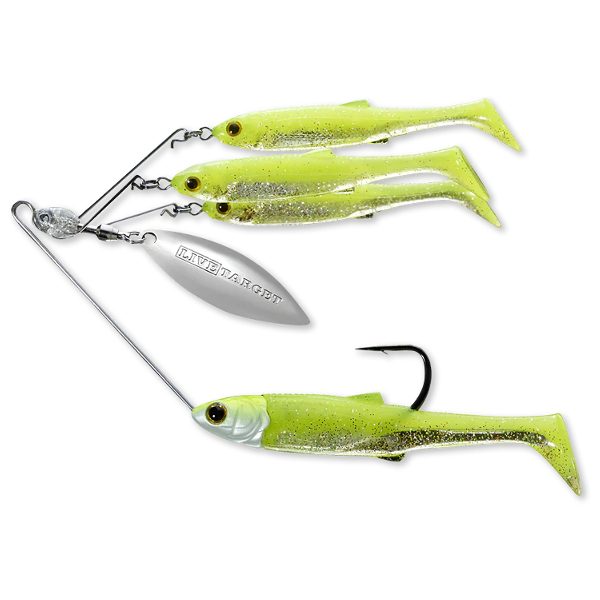 BAITBALL SPINNER RIG SMALL 7G 857 CHART argintiu LIVE TARGET